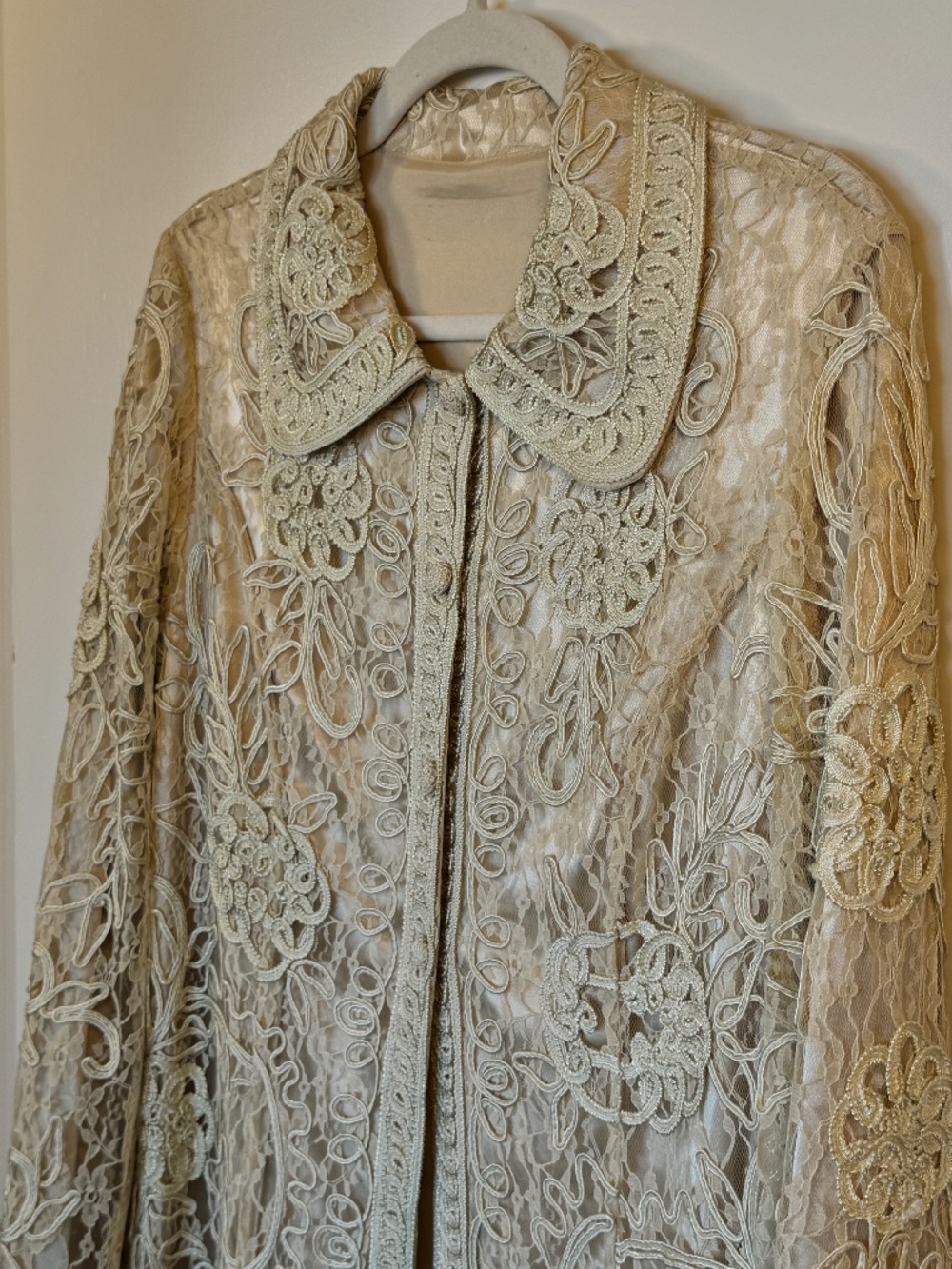 Handmade vintage wedding coat never worn